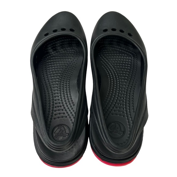 Crocs Tone Skylar Slingback Flats Black Pink Womens Size 6 - Picture 6 of 10